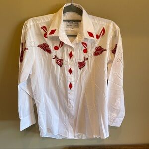 Klassie Lassie Western Shirt Vintage Small